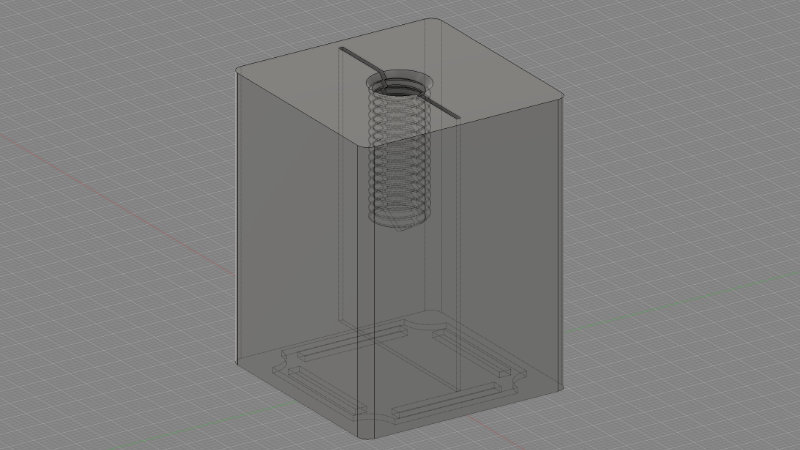Möbelfuß CAD Entwurf